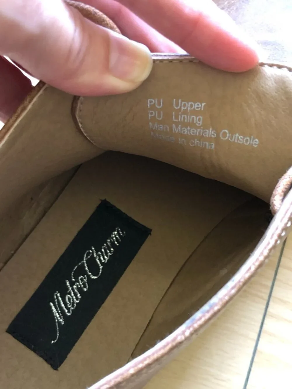 metro charm. Brown lace up booties